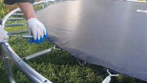 Сборка батута 305см с сеткой безопасности.