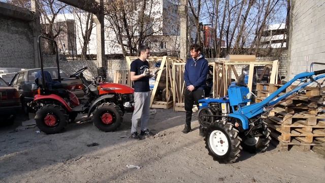 Минитрактор МТЗ 152 Апрель 2021, и мотоблок ProRab R192 смотреть онлайн