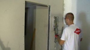 Установка электрощита в гипсокартон . Быстро и легко !