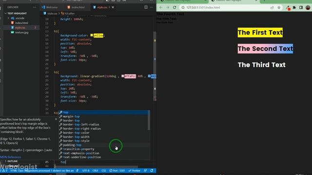 Custom Text Highlights Easy Tutorial Only with CSS