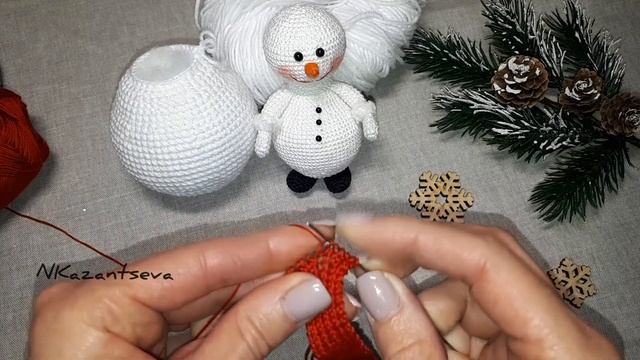 Шарф для снеговика