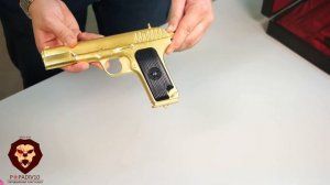 Охолощенный пистолет ТТ СХ Золотой (Видео-Обзор)