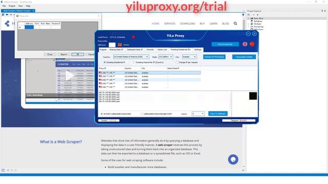 Helium Scraper Web Scraping Software & YiLuProxy Tutorial - yiluproxy.org
