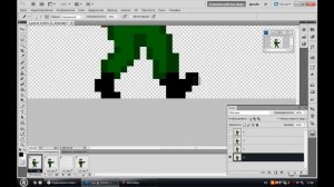 Создание пиксельного спрайта. Анимация ходьбы / Create pixel sprite. The walking animation