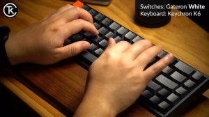 Ultimate Gateron Switches Typing Sound Test: Red, Blue, Brown, White, Yellow, Black, Green