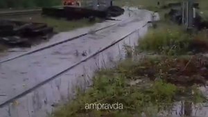 Последствия ливня в Зейском районе