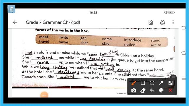 Grade - 7 : English Grammar : Ch - 7 : Verbs Expressing the Past смотреть онлайн