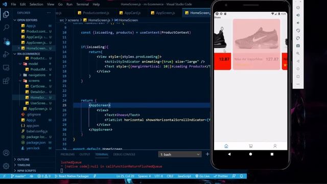 React Native Ecommerce App PART 3 смотреть онлайн