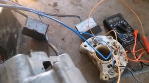 автомобильный генератор переделанный в ветрогенератор