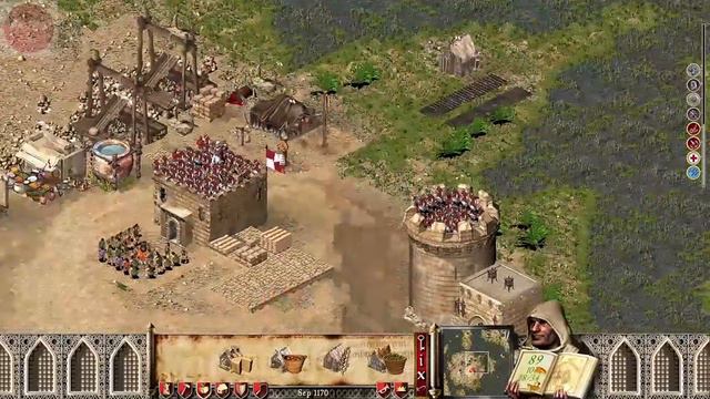 Stronghold Crusader HD Extreme (Level 5 _ Part 1)_destroy the enemy barracks смотреть онлайн
