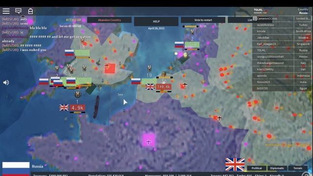 Roblox Rise of Nations | Russia Rushes Europe (sort of) смотреть онлайн