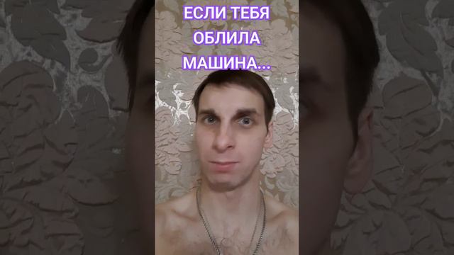 ЕСЛИ ТЕБЯ ОБЛИЛА МАШИНА...