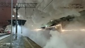 "поезд деда мороза" паровозы П36-0120/0147/0031 с туристическим поездом