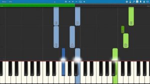 SLOW EASY piano tutorial "CARIBBEAN BLUE" by Enya, 1991, with free sheet music (pdf)