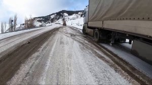 ЗИМНИЙ ДАЛЬНОБОЙ, СЛОЖИЛ В НОЖНИЦЫ