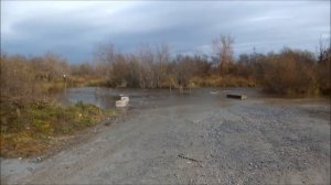 Затоплена объездная дорога в Искитиме