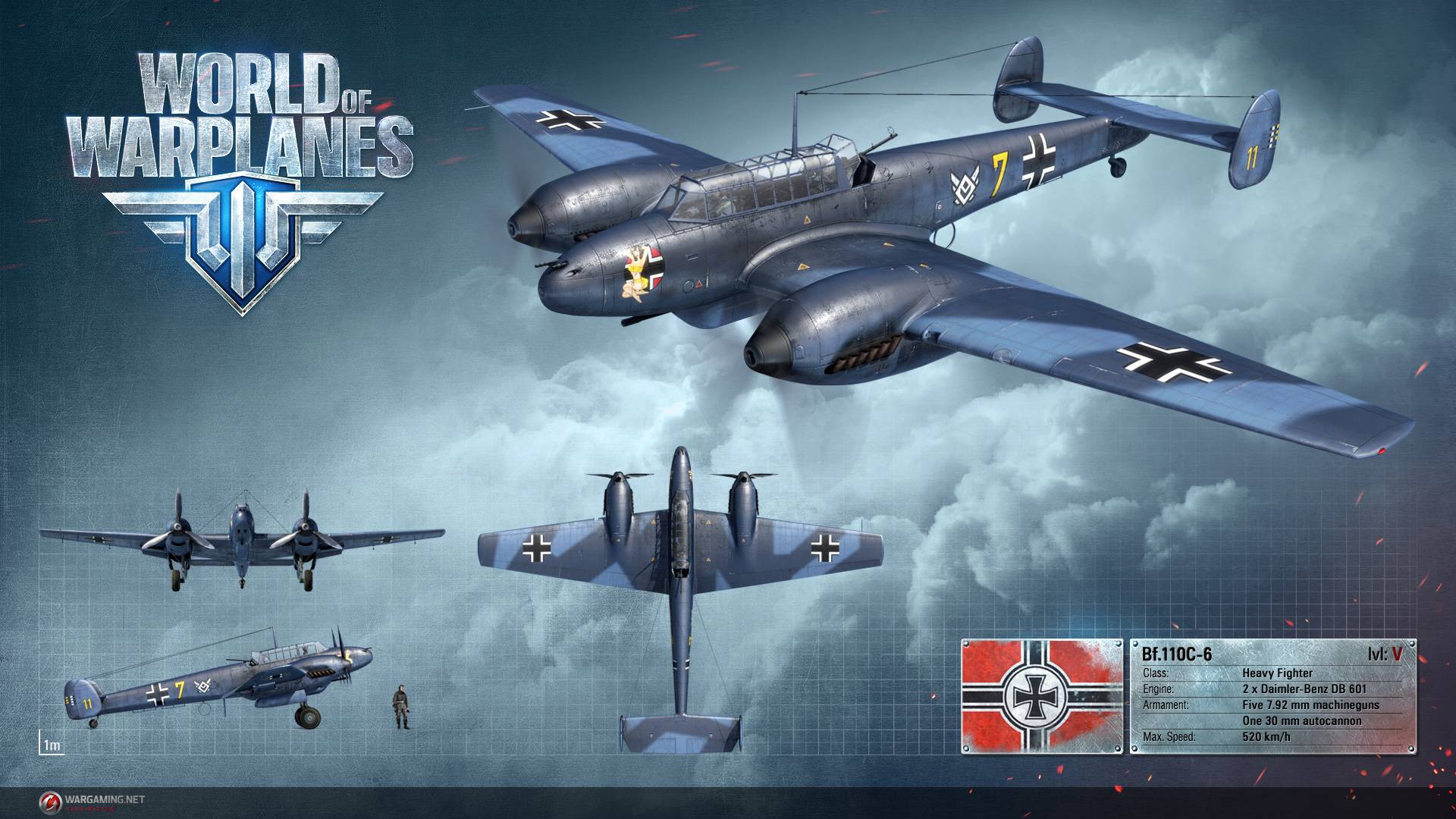 World of Warplanes: Bf.110C-6