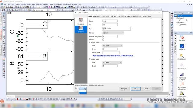 ? Две оси 'X' в Origin Pro ✅ How to draw double 'X' axis graph смотреть онлайн