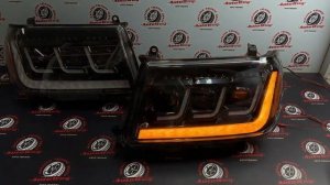 Фары Toyota Land Cruiser 100 2005-2007 дизайн Land Cruiser 300 Тюнинг