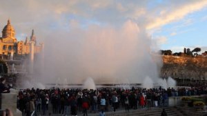 Танцующие фонтаны в Барселоне, Барселона Ф.Меркьюри и М.Кабалье