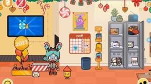 распаковываю новогодние подарки в тока боке