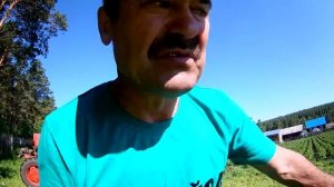 Т40 окучиваю огород.