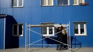 Как крепить строительные леса? рамные ЛРСП 40