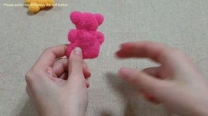 Cute Teddy Bear Making with Hair Rubber Band - Easy Teddy Bear Tutorial - DIY keyring