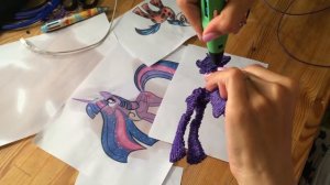 Самая редкая МАЙ ЛИТЛ ПОНИ Рисуем 3д ручкой искорку / 3d pen My Little Pony(MLP Twilight Sparkle)