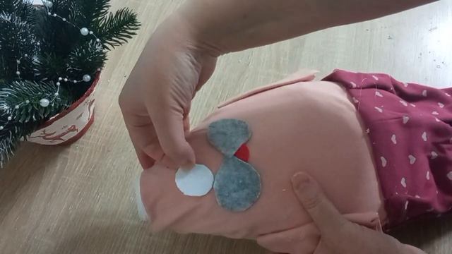 Зайчик 65см из пластиковой бутылки и остатков ткани смотреть онлайн