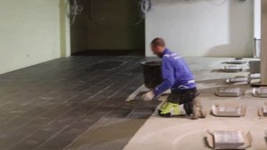 Укладка плитки 30×60 cm. Кохтла-Ярве, Эстония. 31.10.2020