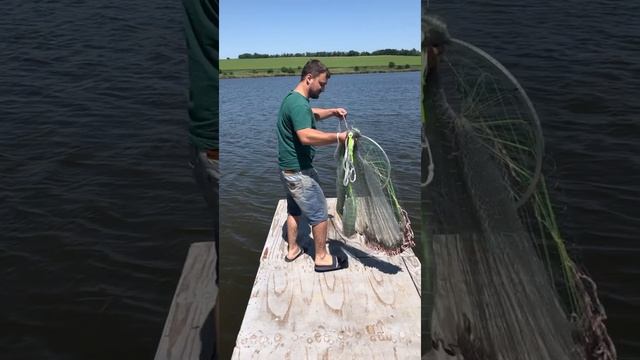 Заброс кастинговой снасти в замедленном видео