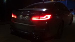 Переделка выхлопной системы на BMW 540 в кузове G30