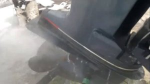 yamaha 200 запуск. Работа мотора.