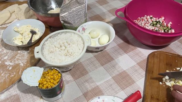 Делаю крабовый салат
