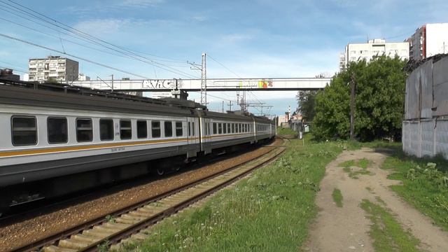 Электропоезд ЭД4М-0475 ЦППК станция Москва-Рижская смотреть онлайн