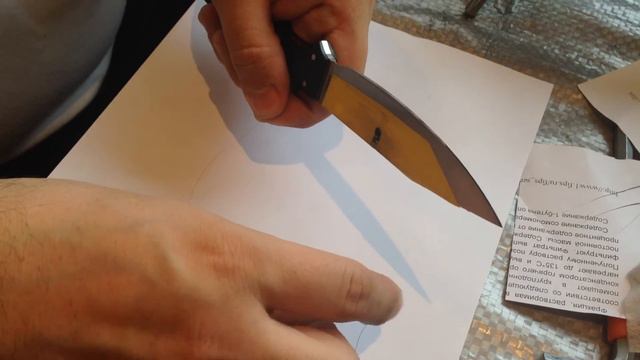 Тест заточки SPYDERCO SPRIG S90V смотреть онлайн