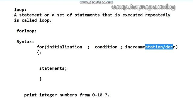 for loop syntax in java смотреть онлайн