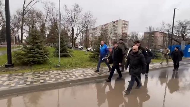 ЗамПред Правительства РФ Марат Хуснуллин в рамках рабочей поездки в Мариуполь