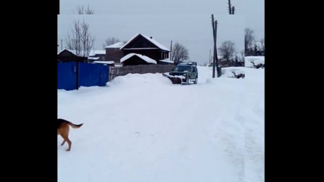 Отвал на Ниве.Борьба со снегом. смотреть онлайн