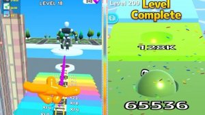 ? Satisfying Mobile Game/ Ball run infinity vs tall man run - 2048 Ball run Gameplay Update Level #