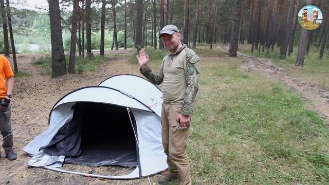 Обзор палатки QUECHUA 2 SECONDS FRESH&BLACK смотреть онлайн