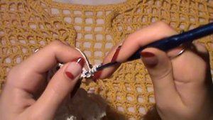 Блузка-сеточка крючком для начинающих