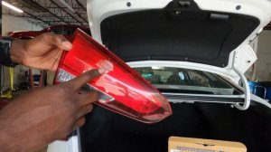 Replacing reverse/ tail lamp on a kia forte