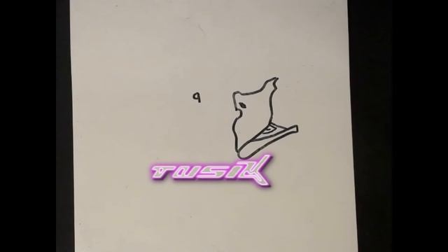 Легкие рисунки из русских слов (1 слово - гусь)
