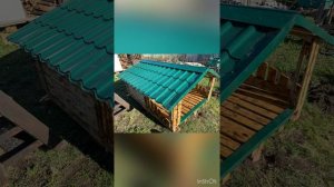 Будка для собаки из поддонов