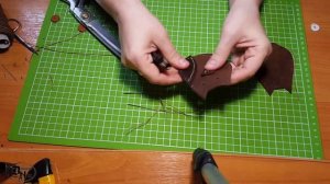 Мастер-класс. Брелок Сова из натуральной кожи. Master class: keychain "Owl" made of genuine leather