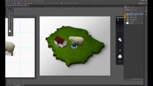 How to place icons on the 3D Map - 3 ways - Photoshop