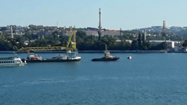 Морской самоходный плавучий кран "СПК-46150" смотреть онлайн