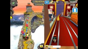 Temple Run 2 Sky Summit VS Subway Surfers Chicago Android iPad iOS Gameplay HD